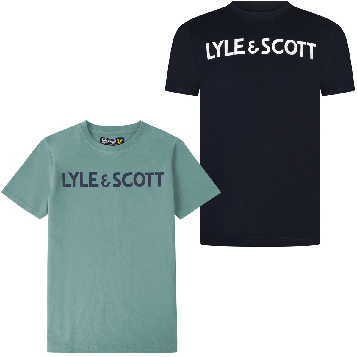 Lyle & Scott Boys 'Text Tee' Short Sleeved T-Shirt, 01, Lsc0896