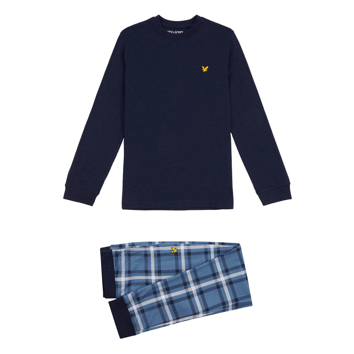 Lyle Scott Boys/ Kids Lounge Pyjama Set (L/S T-Shirt Long PJ