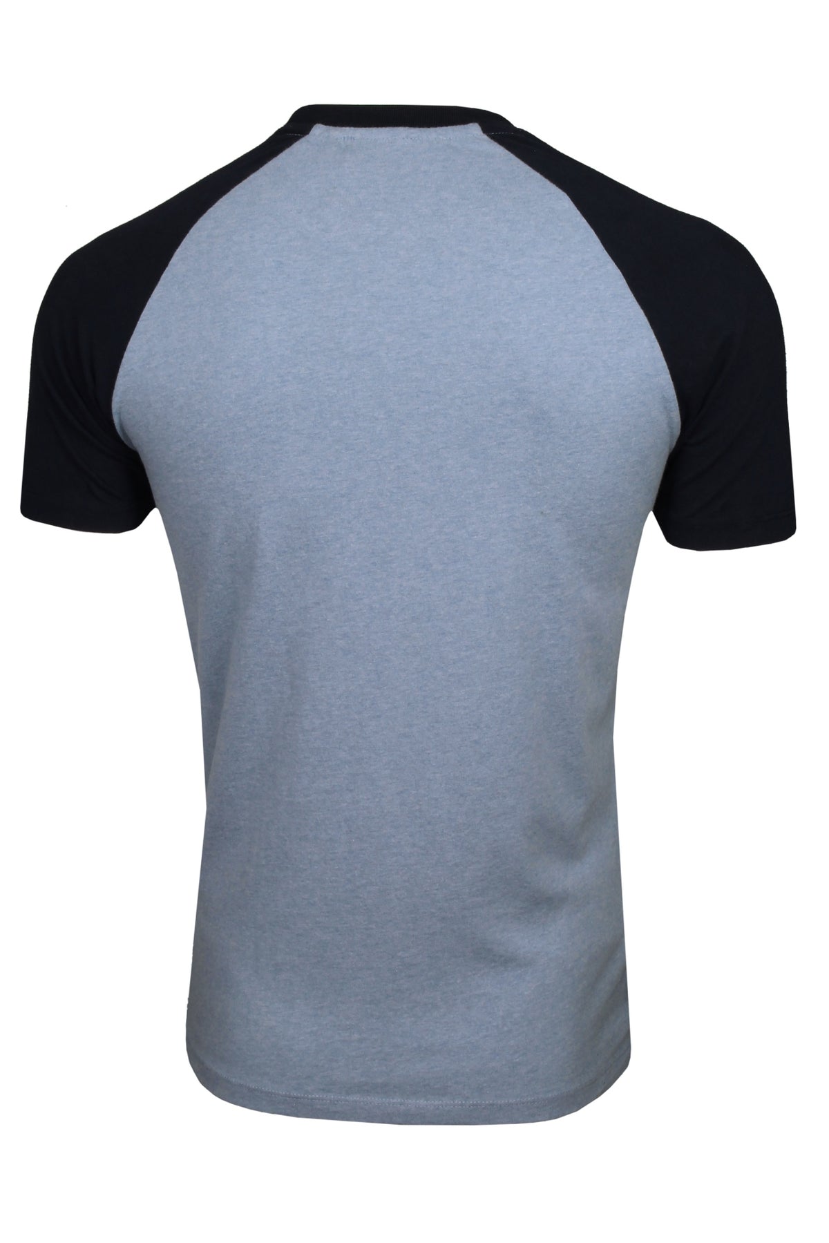 Superdry Mens Organic Cotton Essential Logo Baseball T-Shirt, 03, M1011838A, Stone Blue Marl/Eclipse Navy