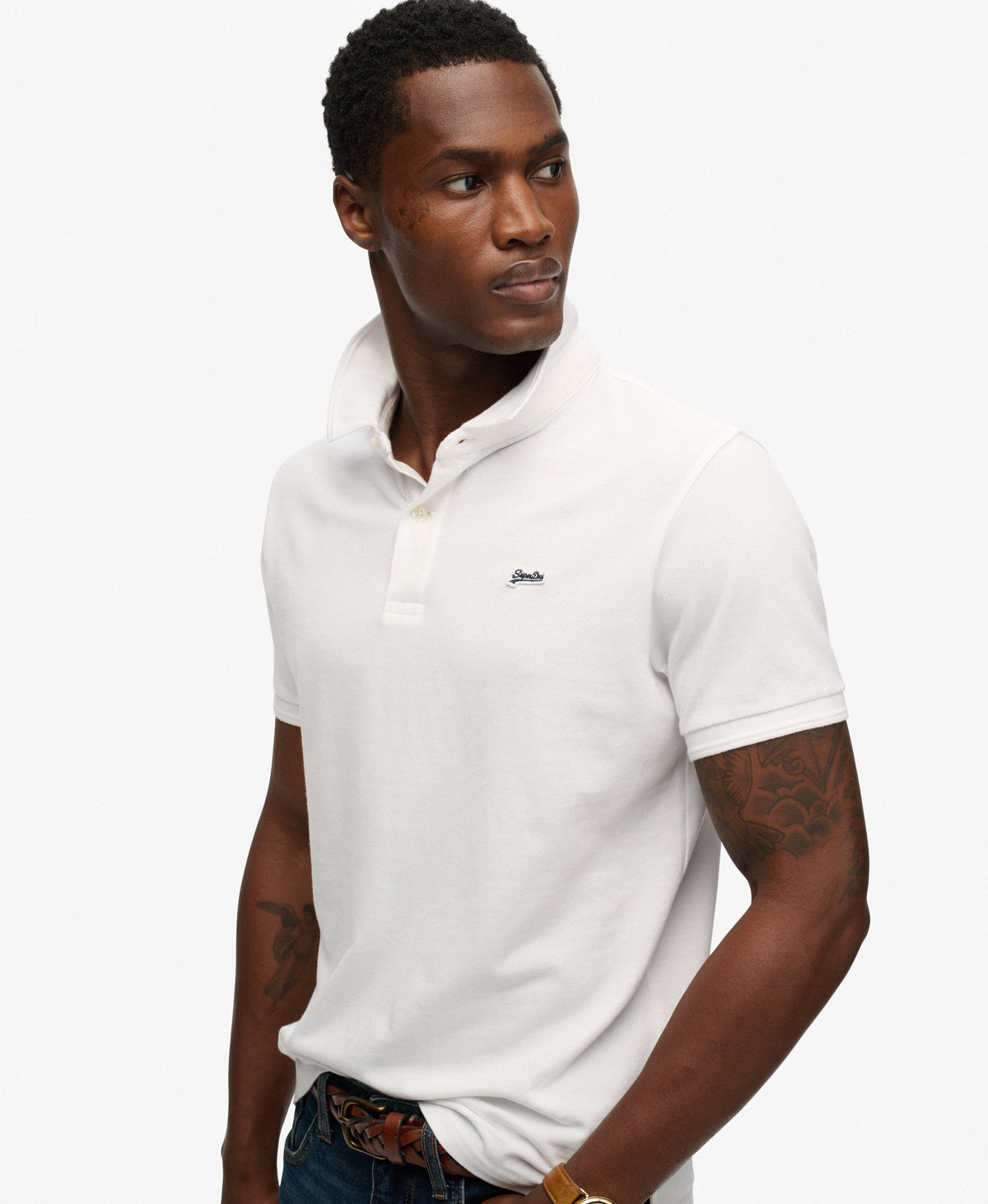 Superdry Mens Polo T-Shirt 'Classic Pique Polo' - Short Sleeved