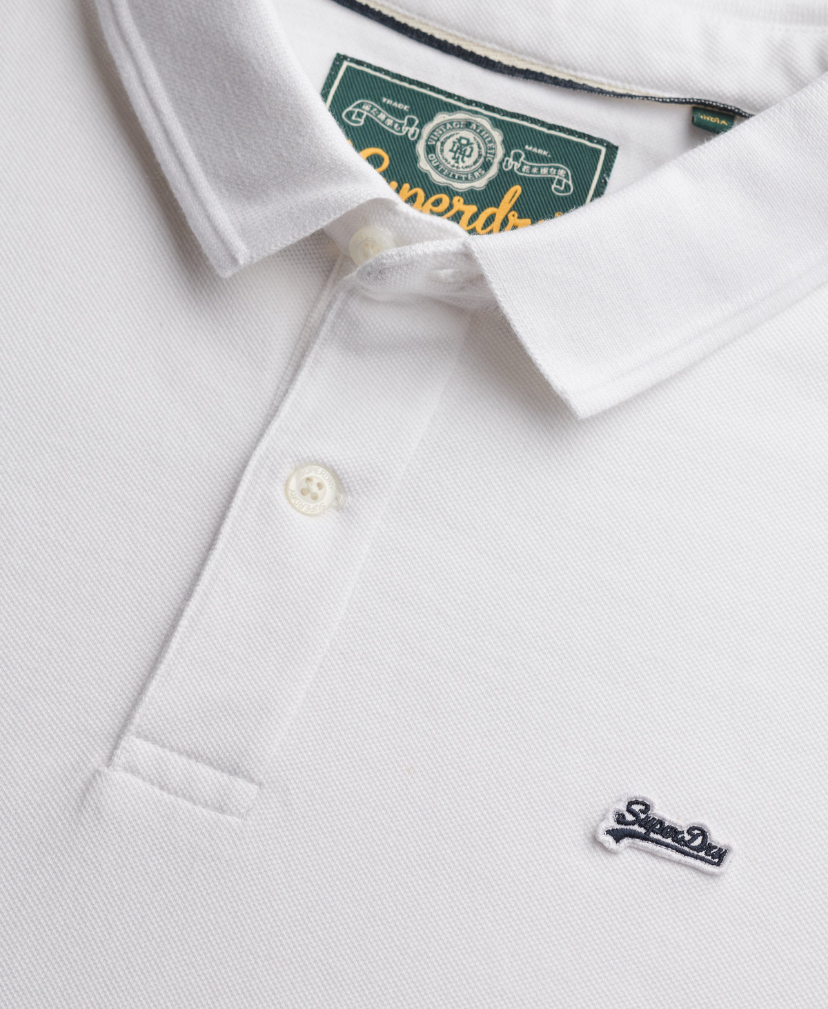 Superdry Mens Polo T-Shirt 'Classic Pique Polo' - Short Sleeved