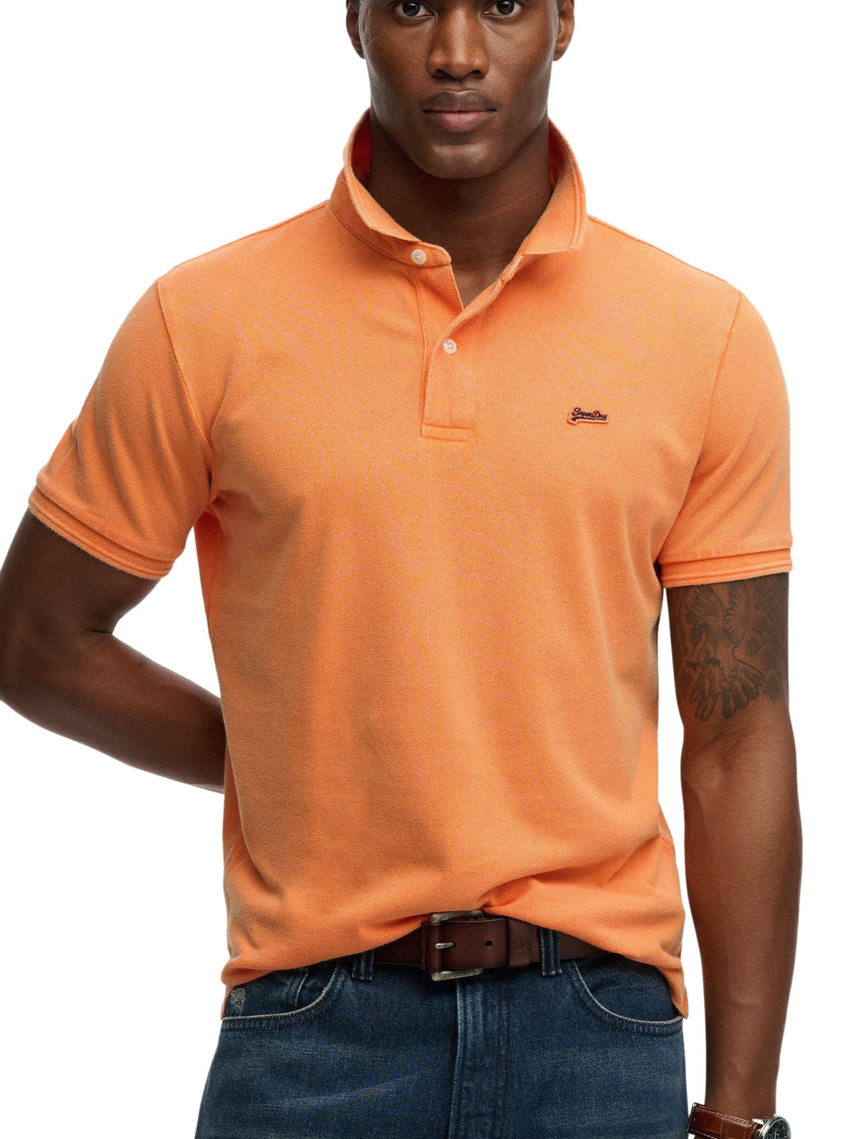 Superdry Mens Polo T-Shirt 'Classic Pique Polo' - Short Sleeved