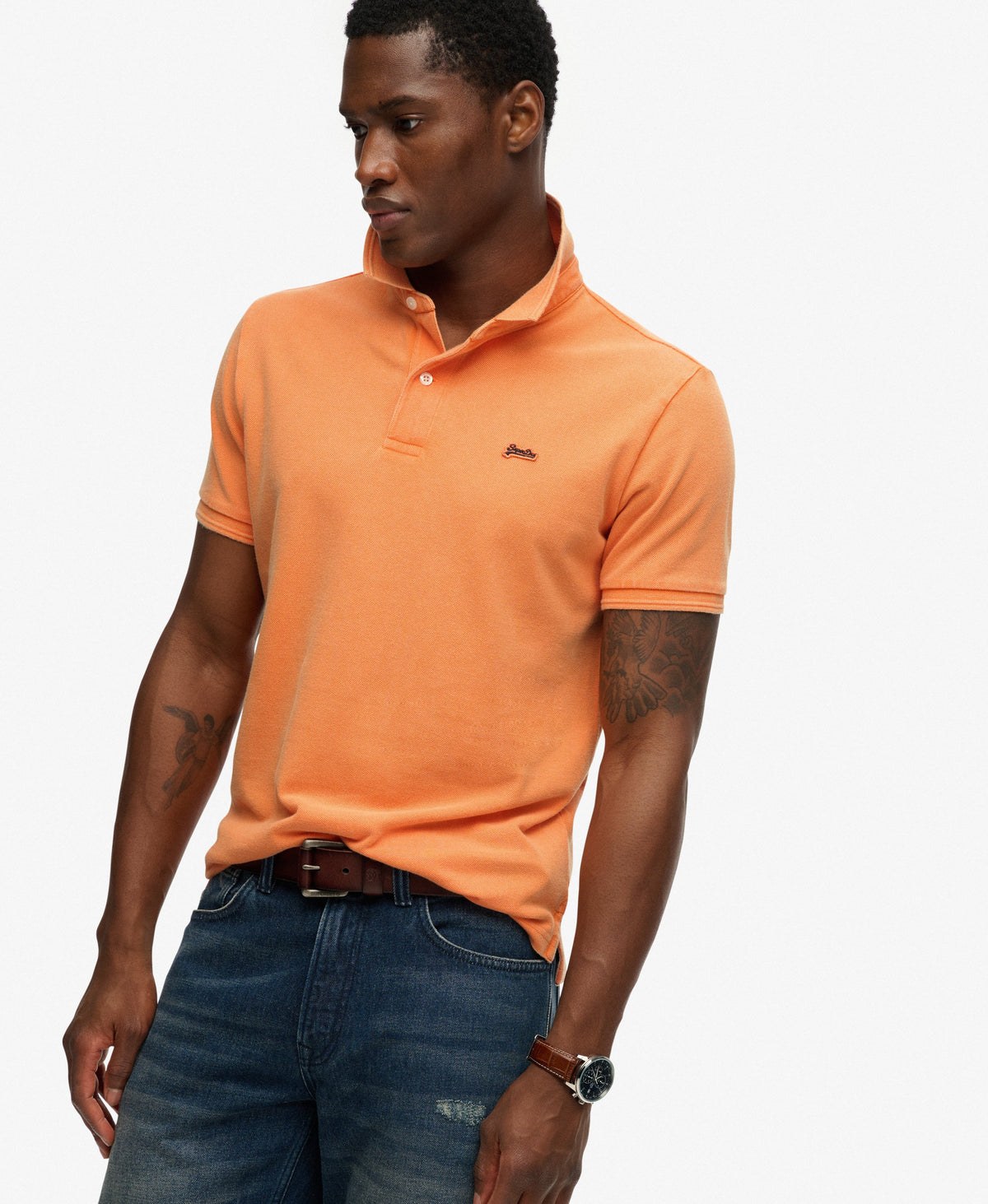 Superdry Mens Polo T-Shirt 'Classic Pique Polo' - Short Sleeved