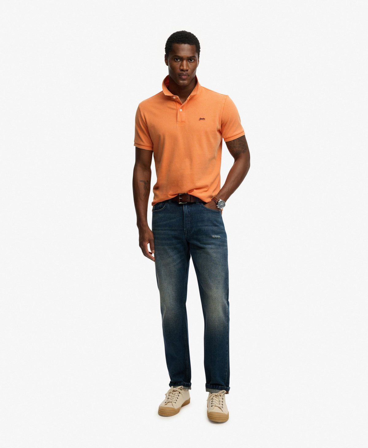 Superdry Mens Polo T-Shirt 'Classic Pique Polo' - Short Sleeved
