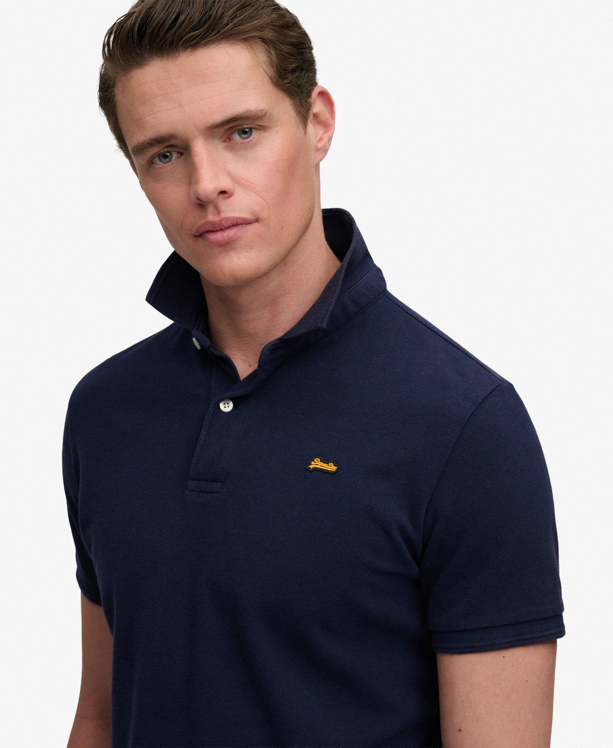 Superdry Mens Polo T-Shirt 'Classic Pique Polo' - Short Sleeved