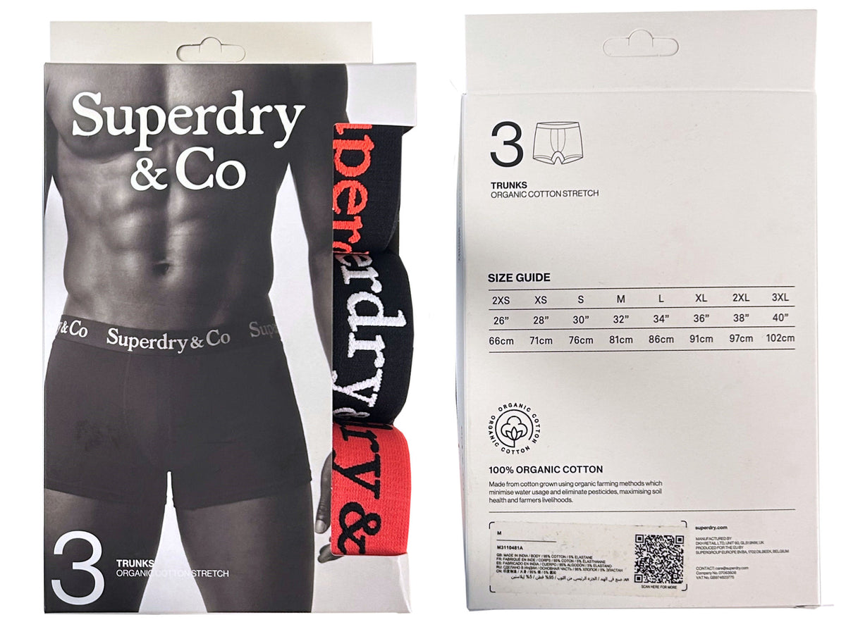 Superdry & Co Mens Trunks (3-Pack)