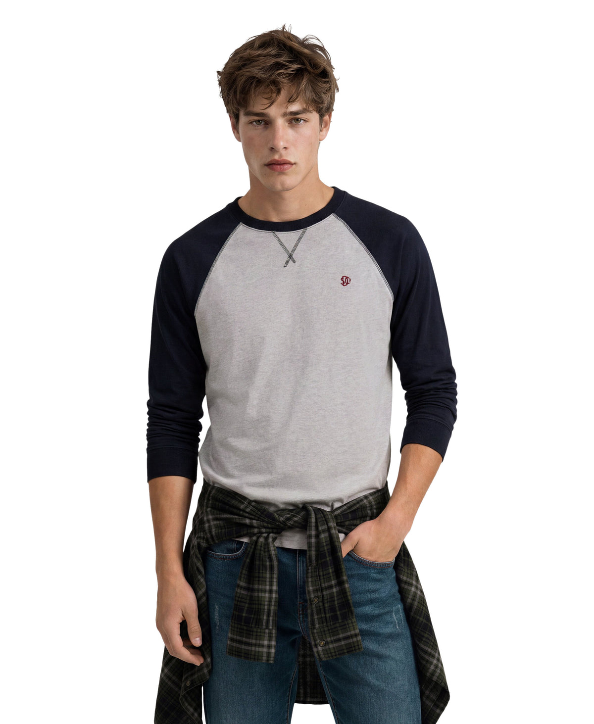 Superdry Mens 'Vintage Athletic Baseball Top' Long Sleeve T-Shirt