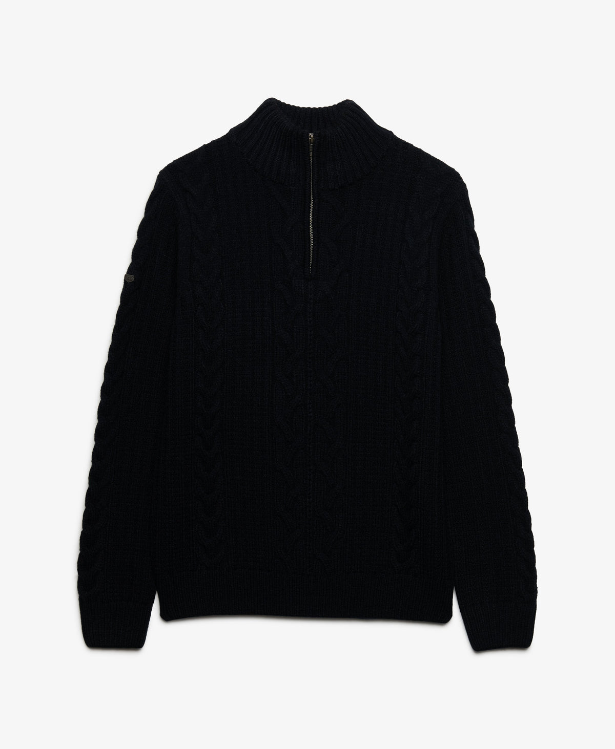Superdry Mens Vintage 'Jacob' Cable Knit Half Zip Jumper