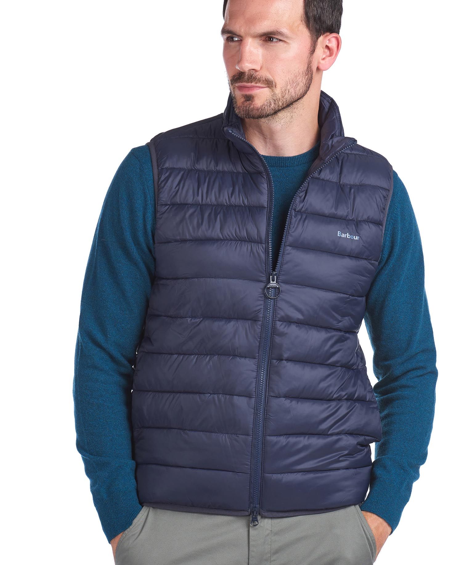 Barbour blue hot sale gilet