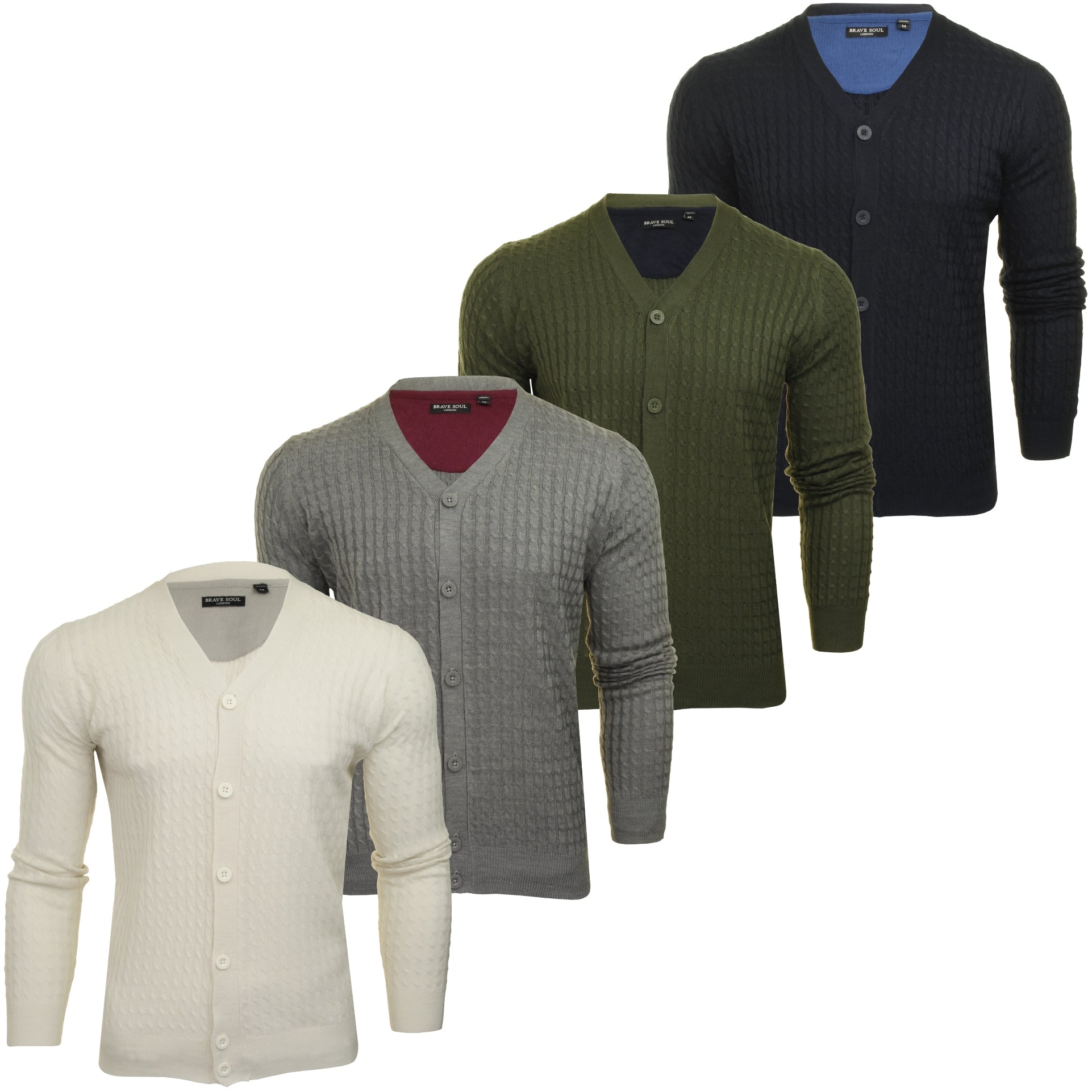 Brave soul mens on sale cardigan