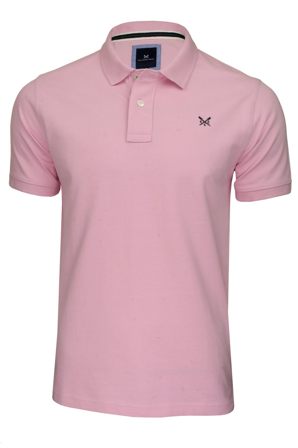 Crew Clothing Mens Pique Polo Shirt 'Classic Pique Polo' - Short Sleeved, 01, Mke002, Classic Pink