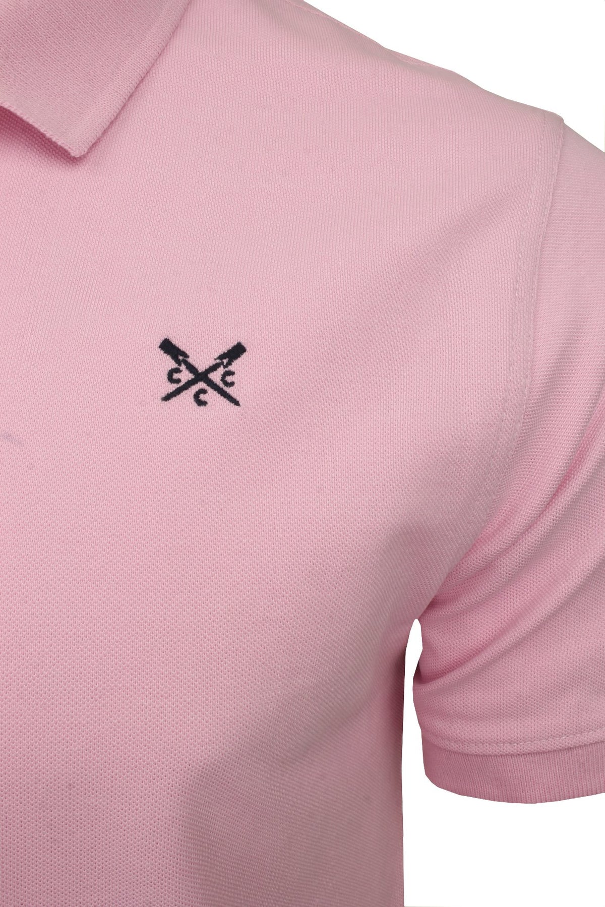 Crew Clothing Mens Pique Polo Shirt 'Classic Pique Polo' - Short Sleeved, 02, Mke002, Classic Pink