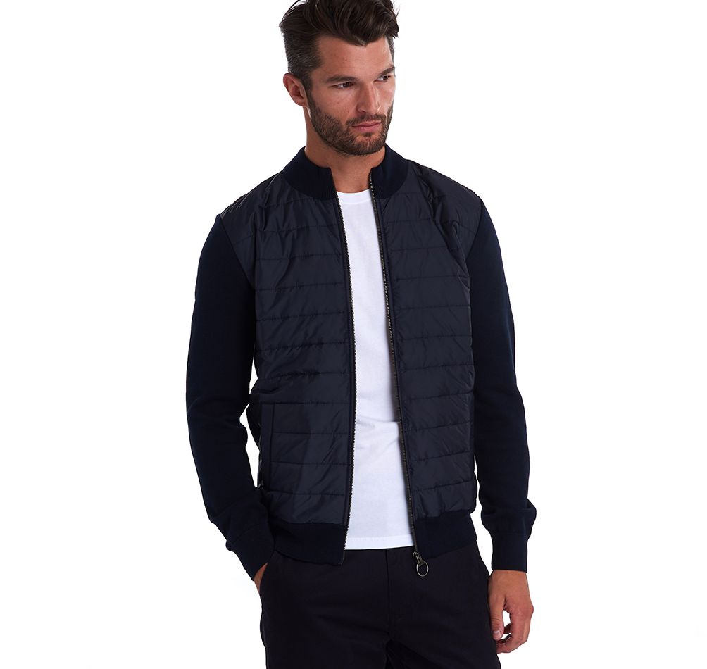 Barbour baffle zip sale