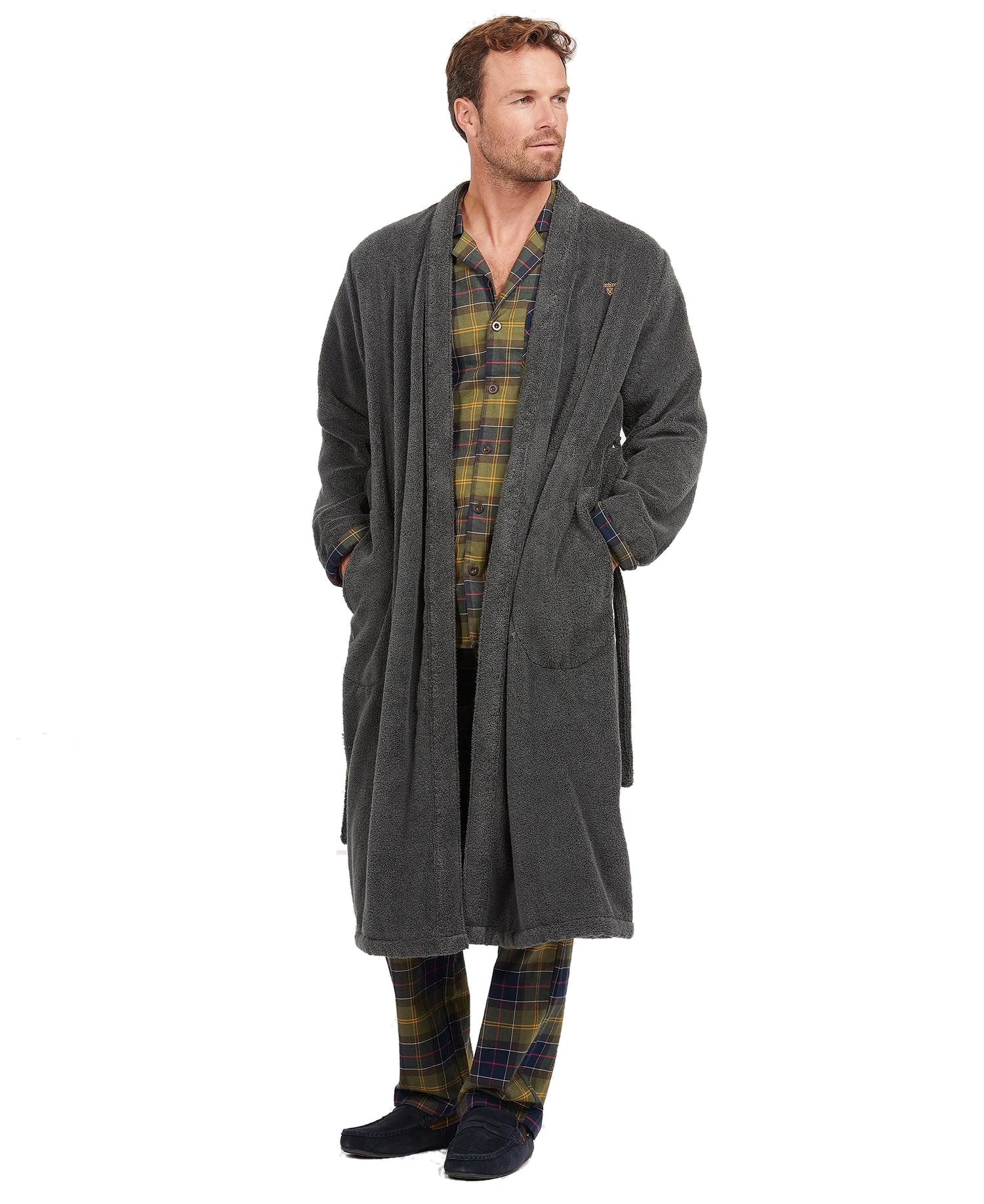 Barbour dressing gown mens online