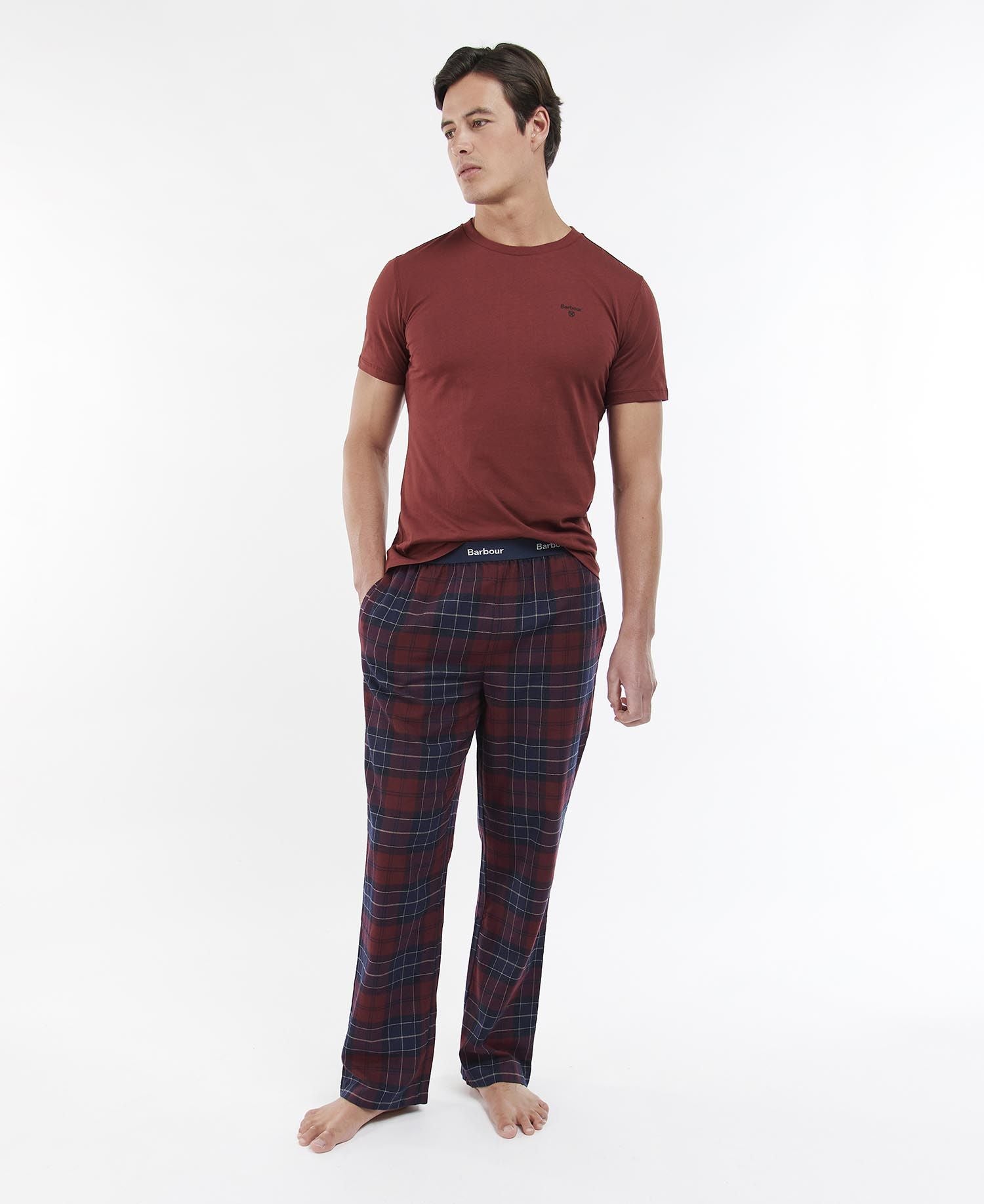 Barbour Mens Glenn Tartan Check Pyjama Bottoms Eon Clothing