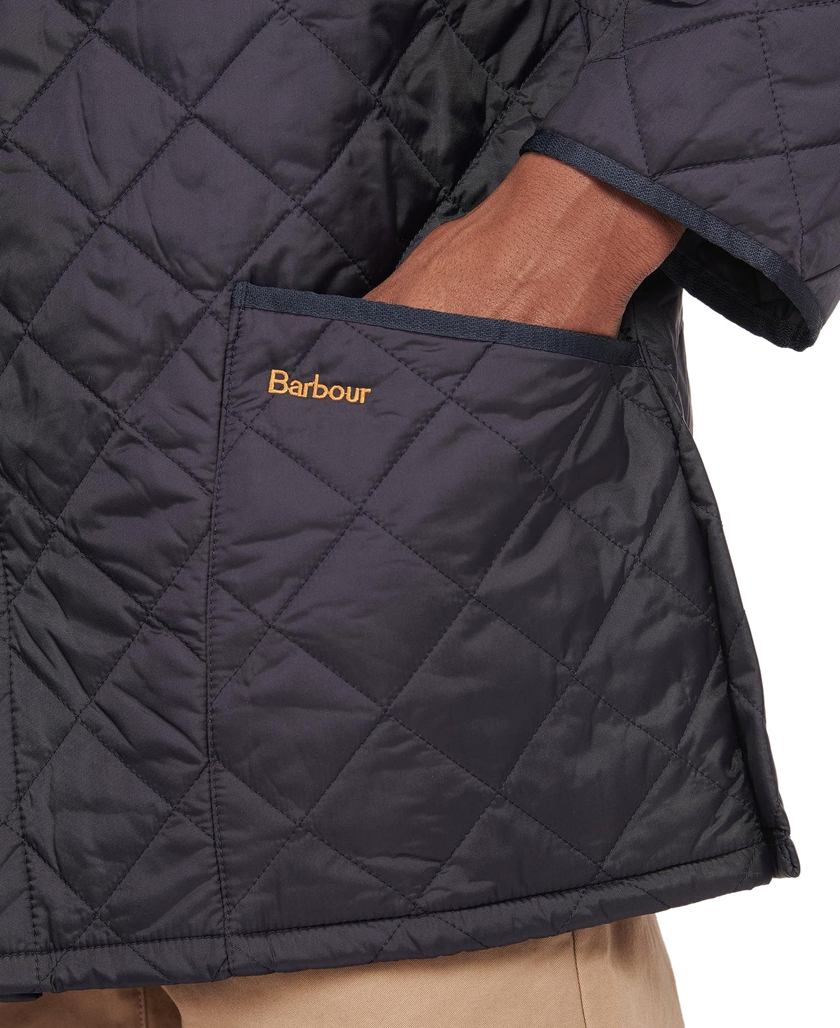 Barbour Men's Liddesdale Quilted Jacket, 06, Mqu0001, Navy