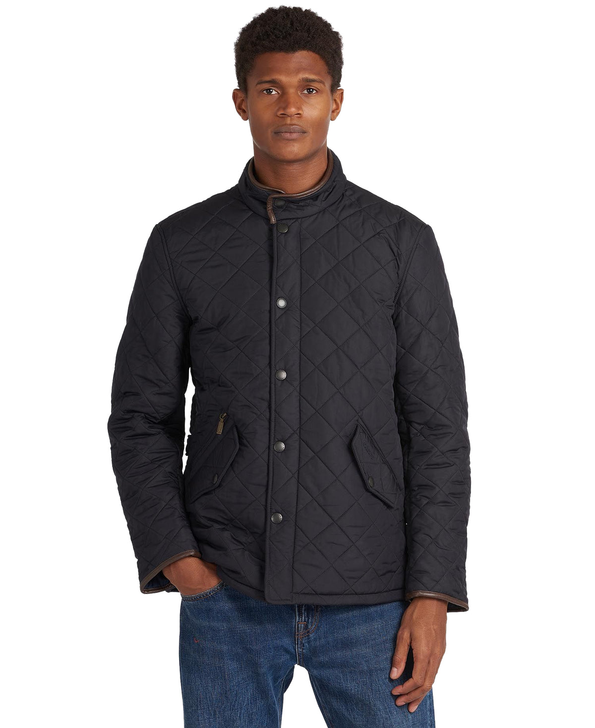 Barbour Mens Powell Quilted Chelsea Jacket, 01, Mqu0281, Navy