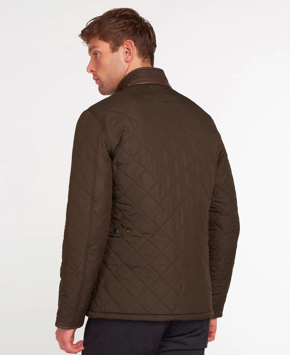 Barbour Mens Powell Quilted Chelsea Jacket, 02, Mqu0281, Olive