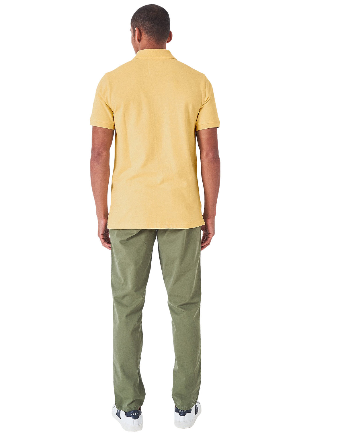 Crew Clothing Mens Pique Polo Shirt 'Classic Pique Polo' - Short Sleeved, 03, Mke002, Golden Haze