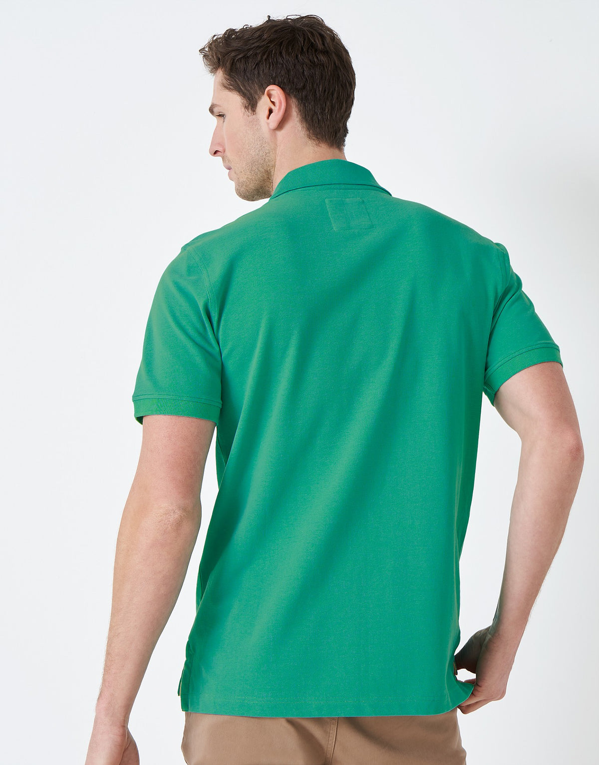 Crew Clothing Mens Pique Polo Shirt 'Classic Pique Polo' - Short Sleeved, 04, Mke002, Arcadia Green