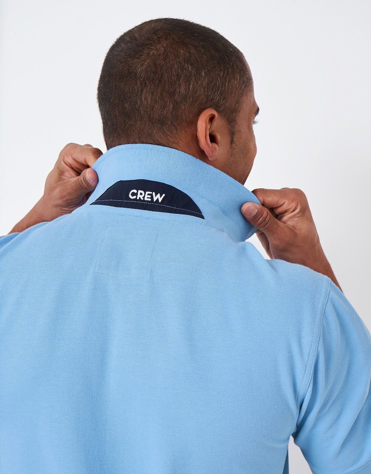 Crew Clothing Mens Pique Polo Shirt 'Classic Pique Polo' - Short Sleeved, 04, Mke002, Cornflower Blue
