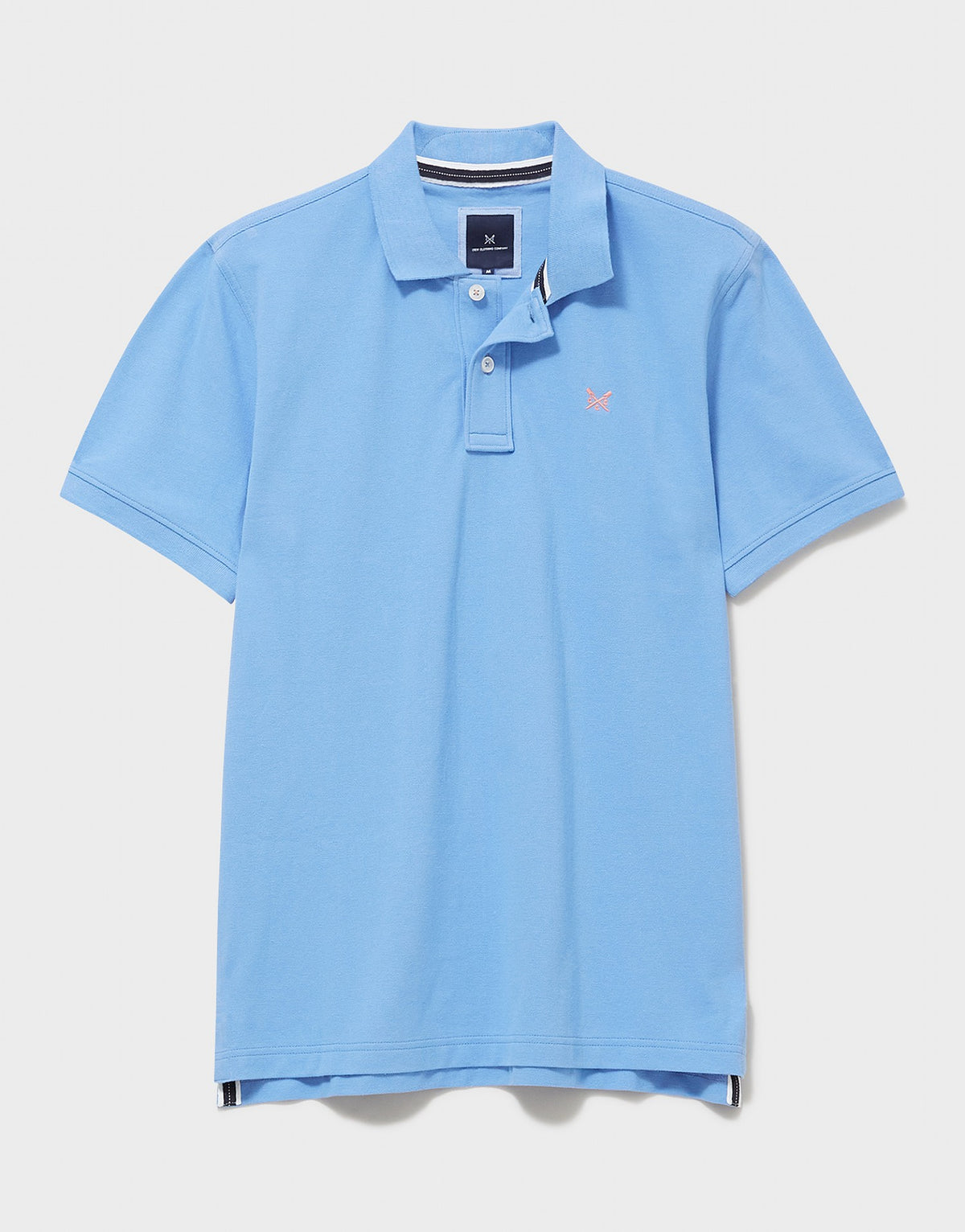 Crew Clothing Mens Pique Polo Shirt 'Classic Pique Polo' - Short Sleeved, 05, Mke002, Cornflower Blue