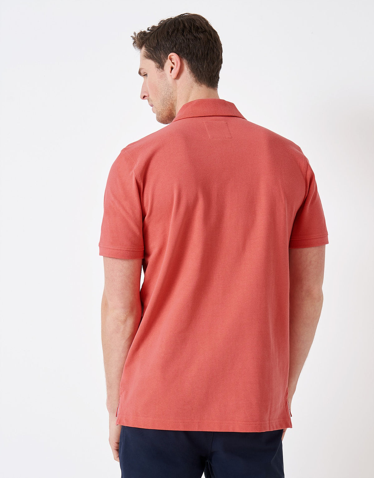 Crew Clothing Mens Pique Polo Shirt 'Classic Pique Polo' - Short Sleeved, 03, Mke002, Spiced Coral