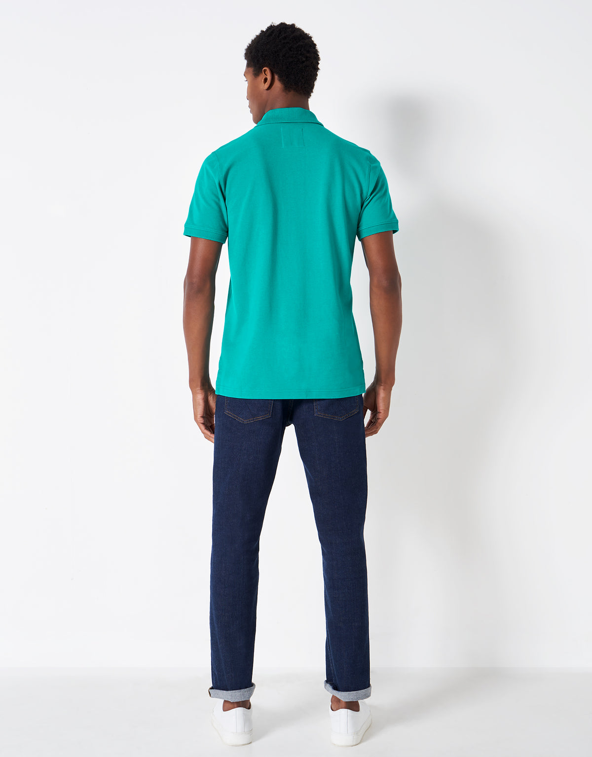 Crew Clothing Mens Pique Polo Shirt 'Classic Pique Polo' - Short Sleeved, 02, Mke002, Veridian Green