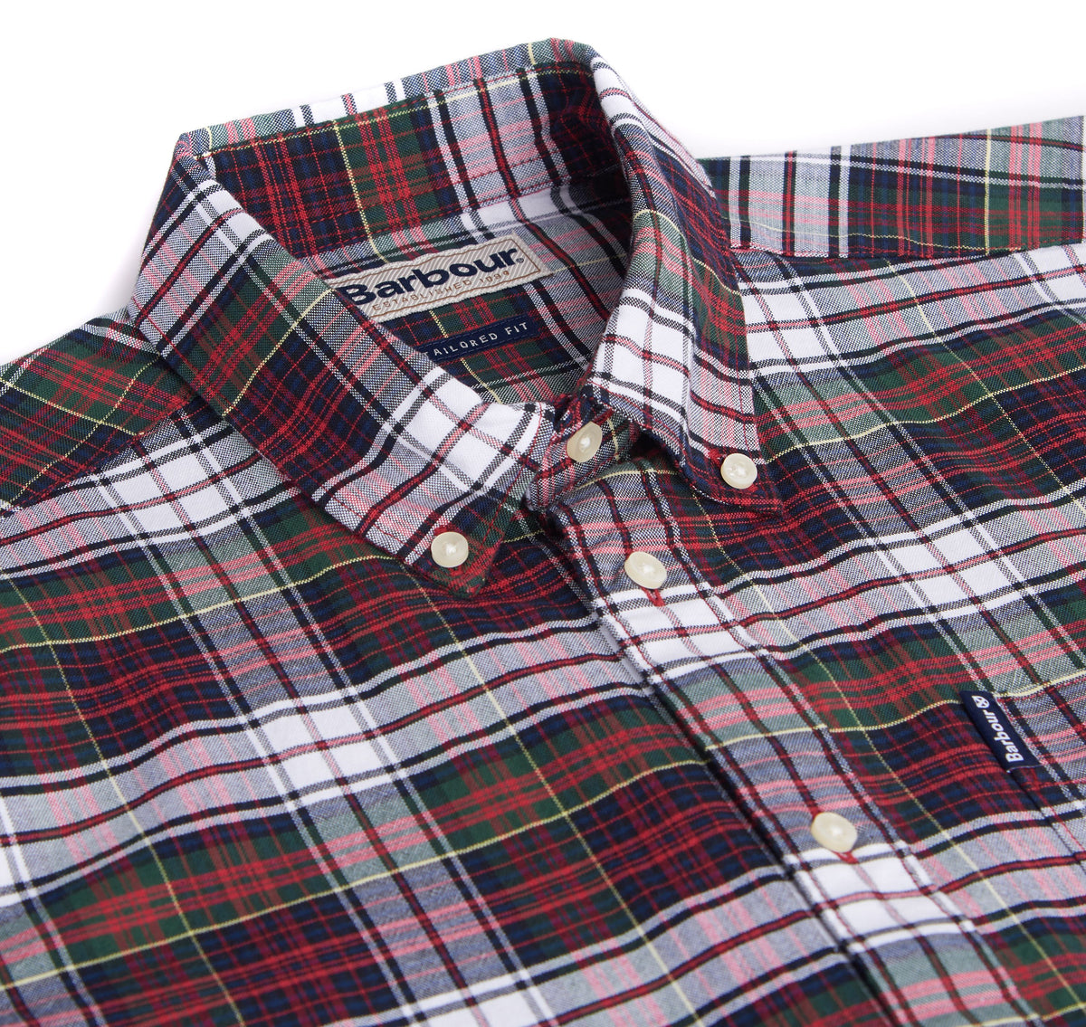 Barbour Men's 'Highland Check 11' Shirt - Long Sleeved, 06, Msh4549, Red