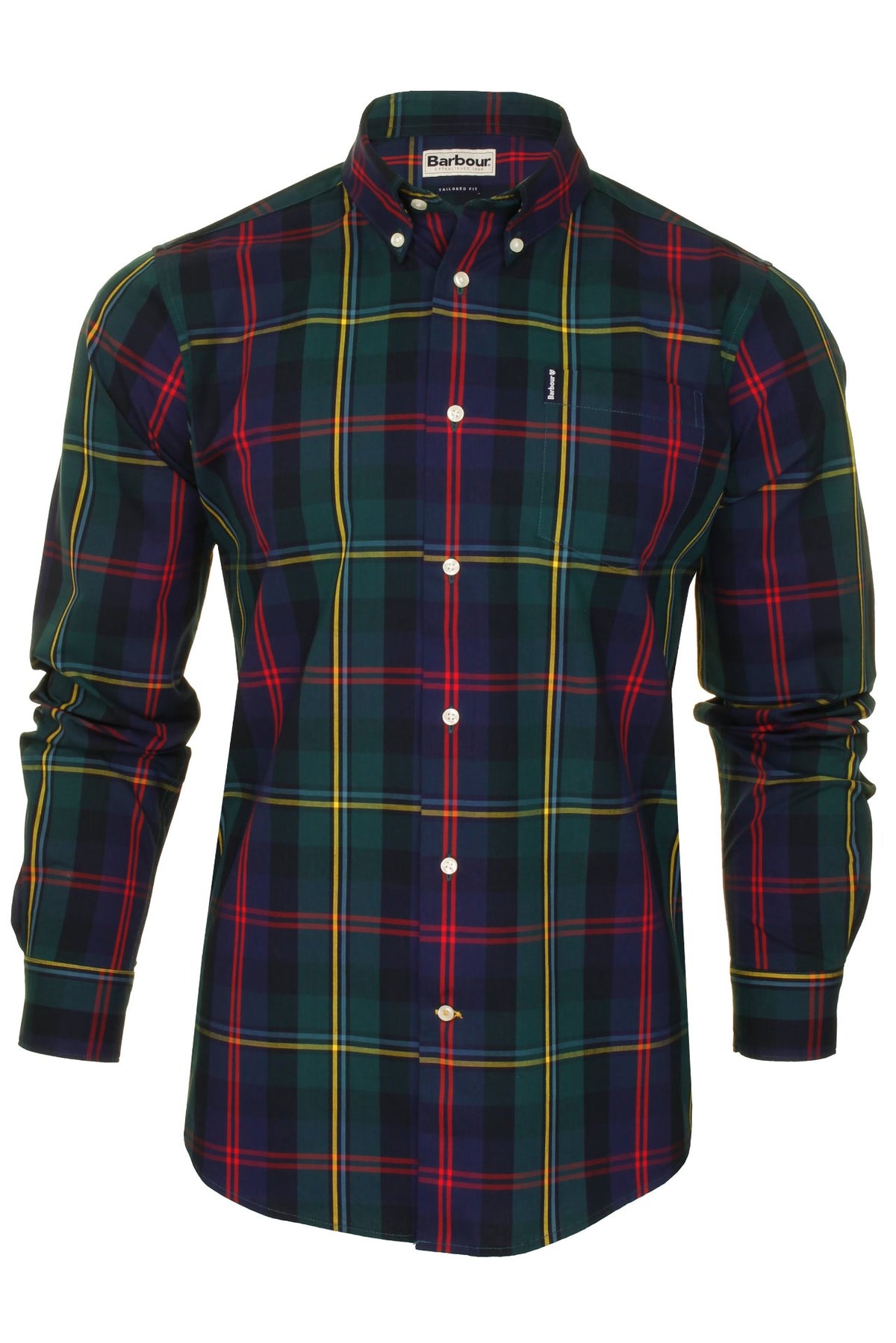 Barbour 'Highland Check 9' Shirt - Long Sleeved, 01, Msh4550, Green