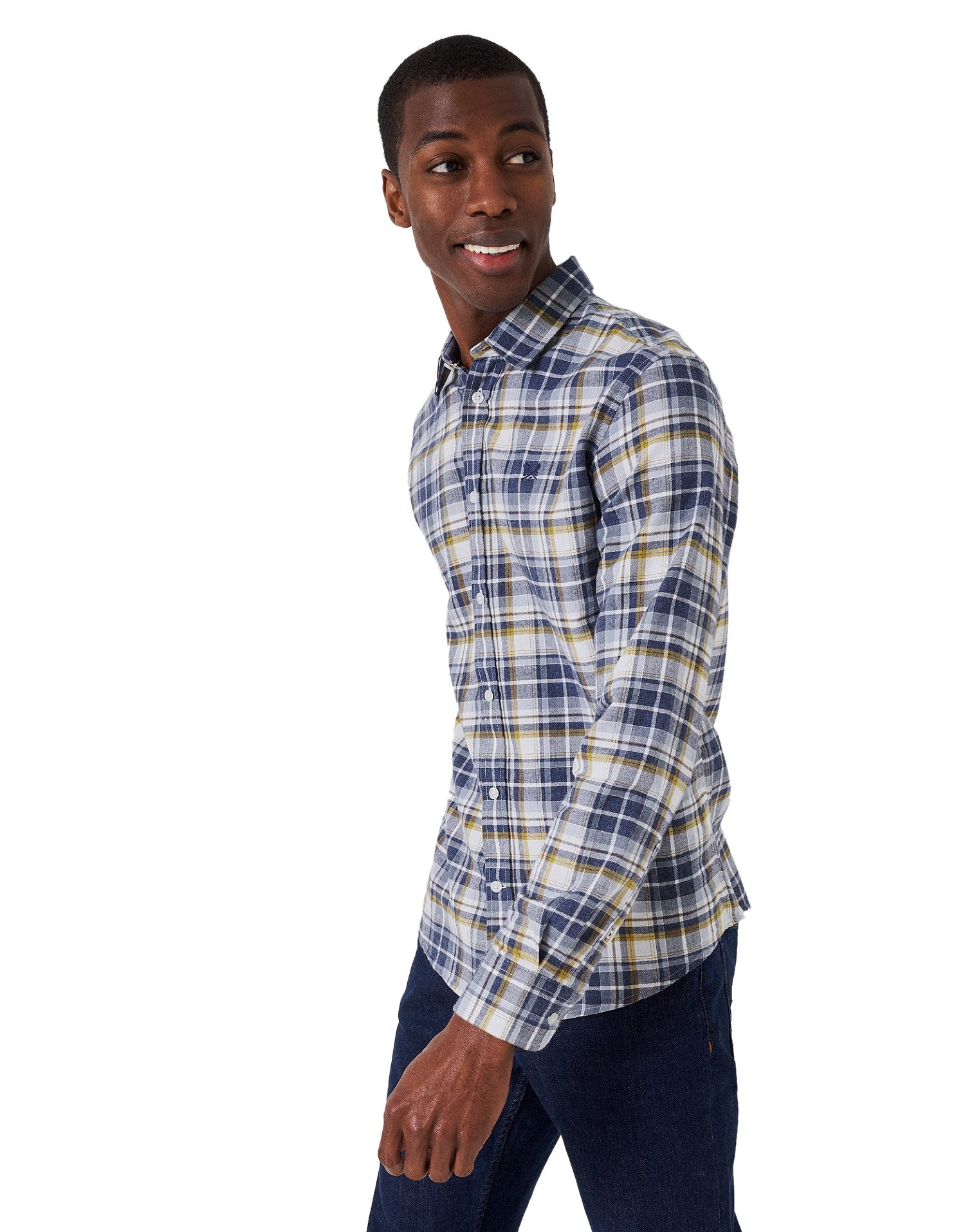 Mens checked shop shirts long sleeve