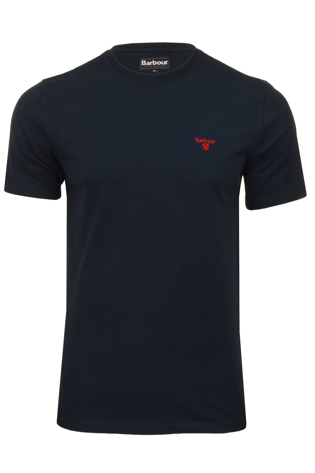 Barbour Men's Sports T-Shirt - Short Sleeved, 01, Mts0331, Navy
