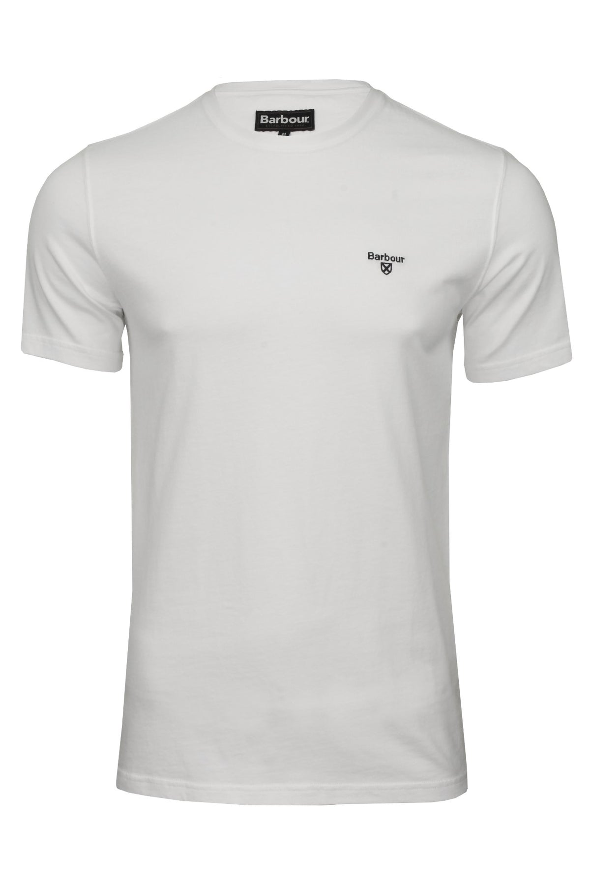 Barbour Men's Sports T-Shirt - Short Sleeved, 01, Mts0331, White