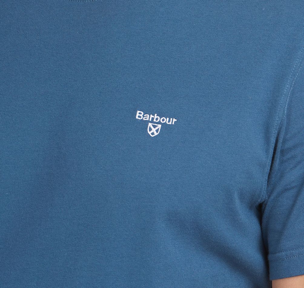 Barbour Men's Sports T-Shirt - Short Sleeved, 05, Mts0331, Dk Denim