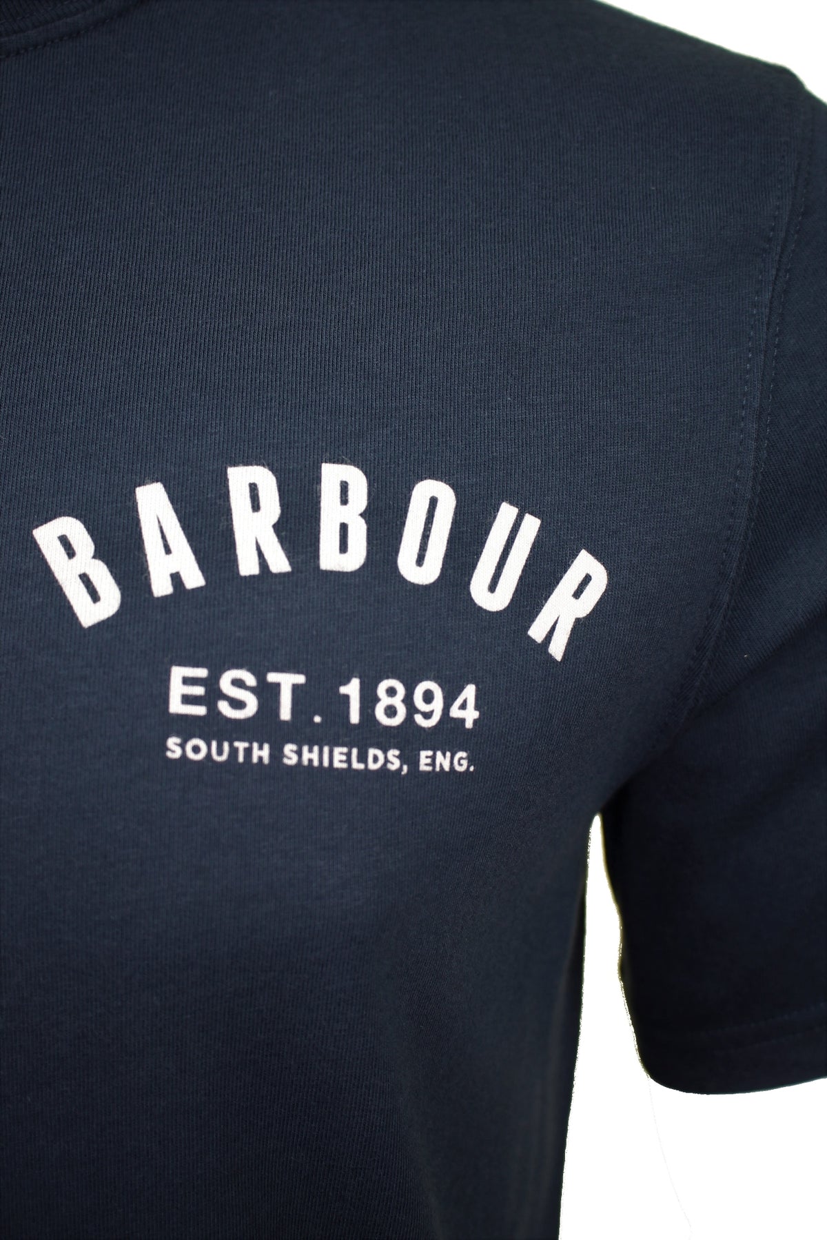 Barbour Men's 'Preppy Tee' T-Shirt - Short Sleeved, 02, Mts0502, New Navy