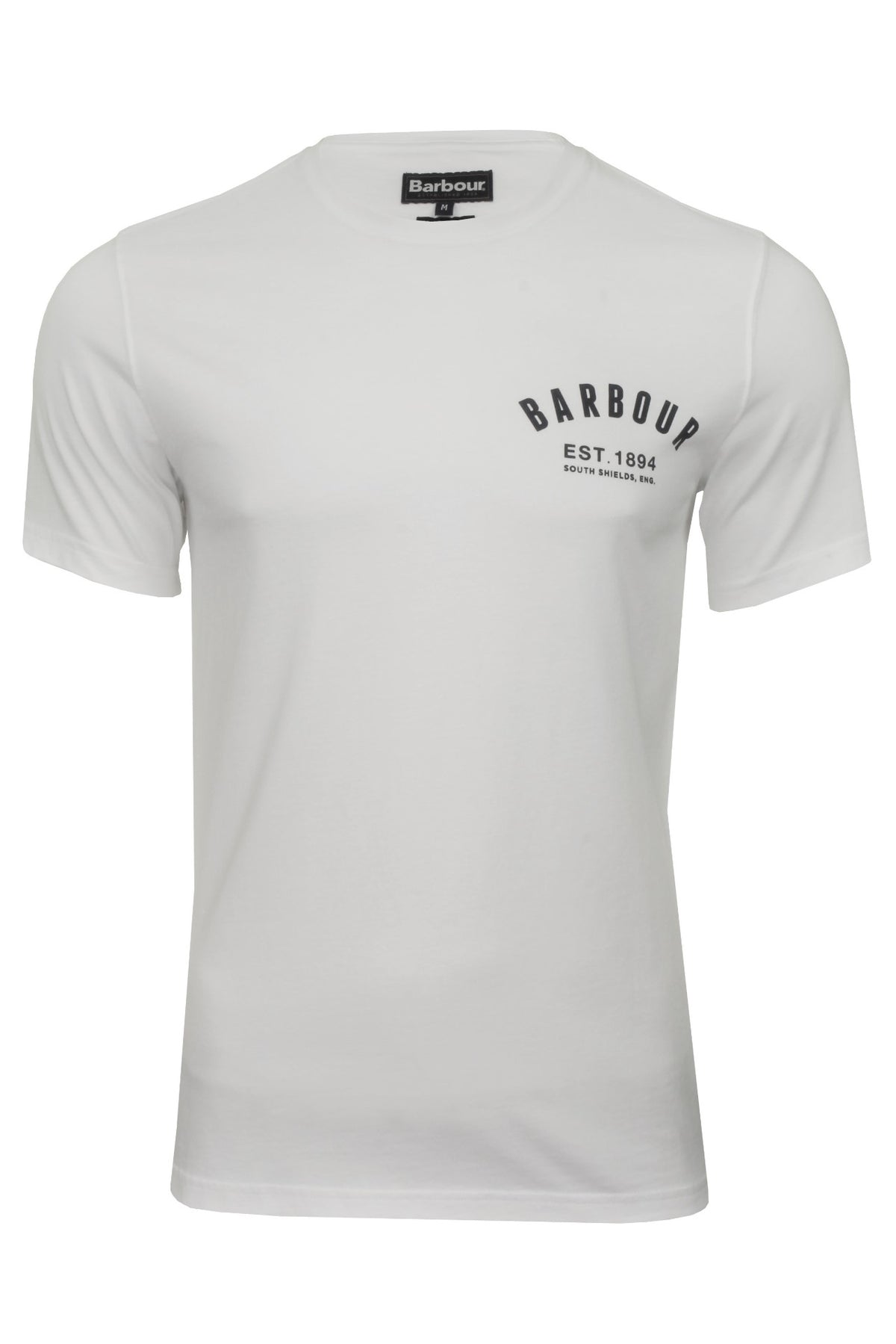 Barbour Men's 'Preppy Tee' T-Shirt - Short Sleeved, 01, Mts0502, White