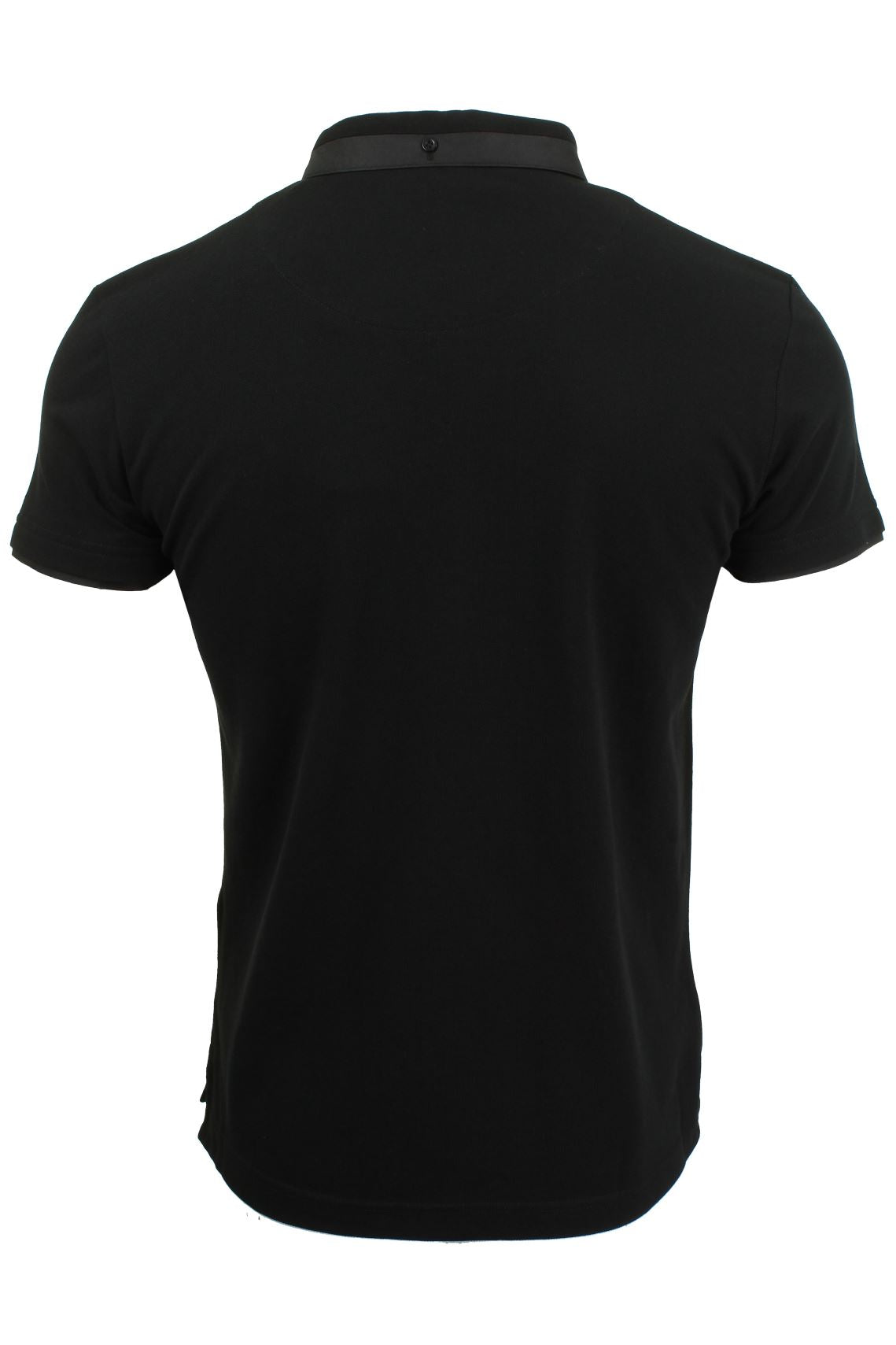Mens Short Sleeved Polo Shirt from the Blackout Collection by Voi Jeans, 03, Dubb, Mullen - Black