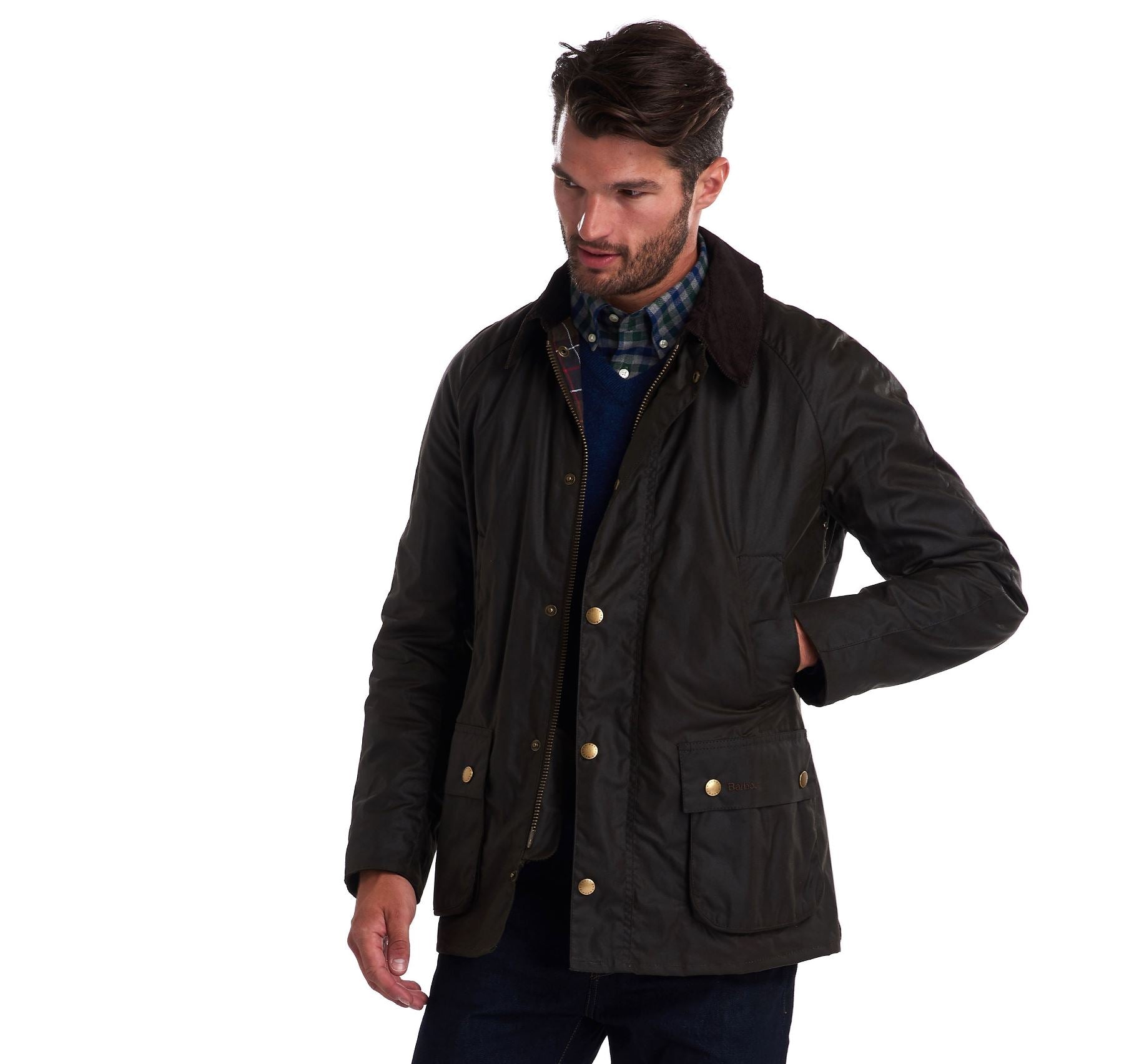 Mens barbour ashby deals wax jacket