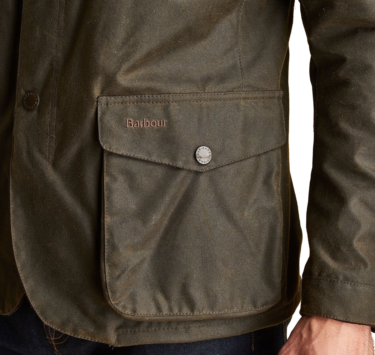 Barbour Men's Ogston Wax Jacket, 05, Mwx0700, Olive