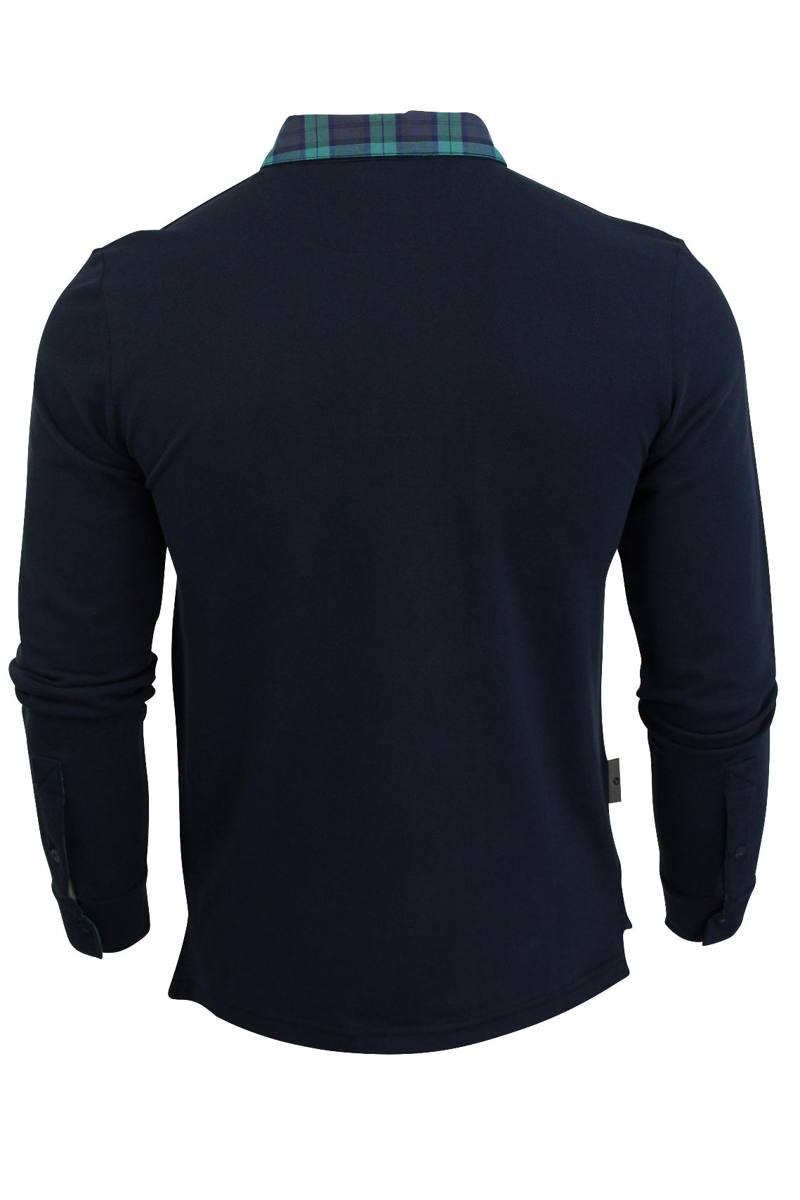 Voi Jeans Men's Polo T-Shirt, Long Sleeved, 03, Rory-Polo, Black Iris