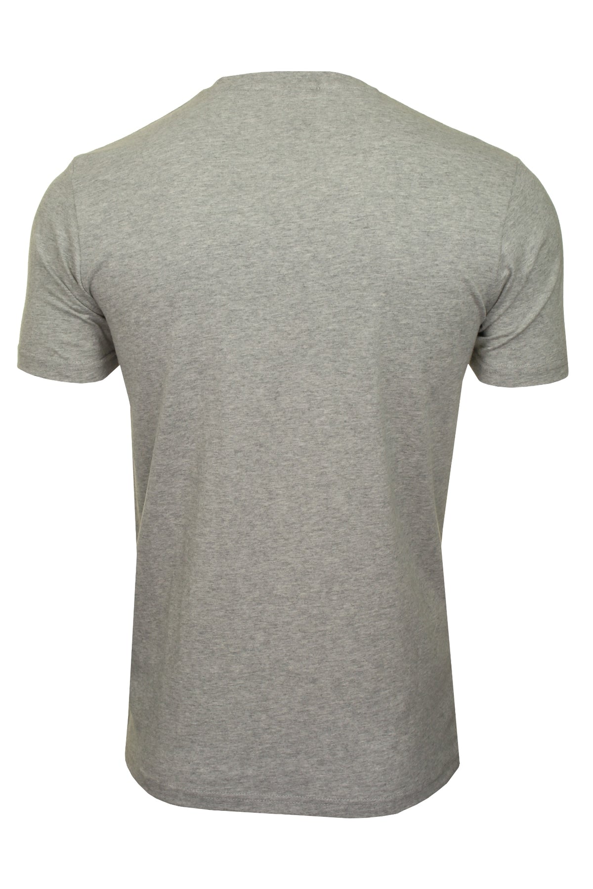 Ellesse Mens Logo Front Crew Neck T-Shirt 'PRADO' - Short Sleeved, 02, Shc07405, Grey Marl