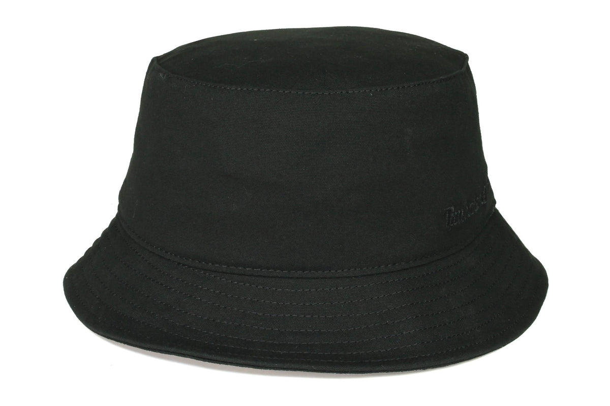 Timberland Men's Cotton Canvas Bucket Hat, 01, Tb0A1Xqv, Black
