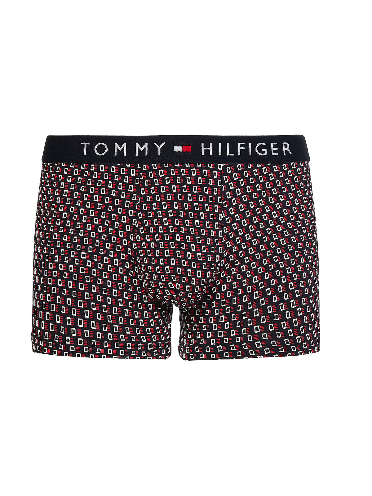 Tommy Hilfiger Mens Boxer Trunks (1-Pack), 01, Um0Um01831, Abstract Flag