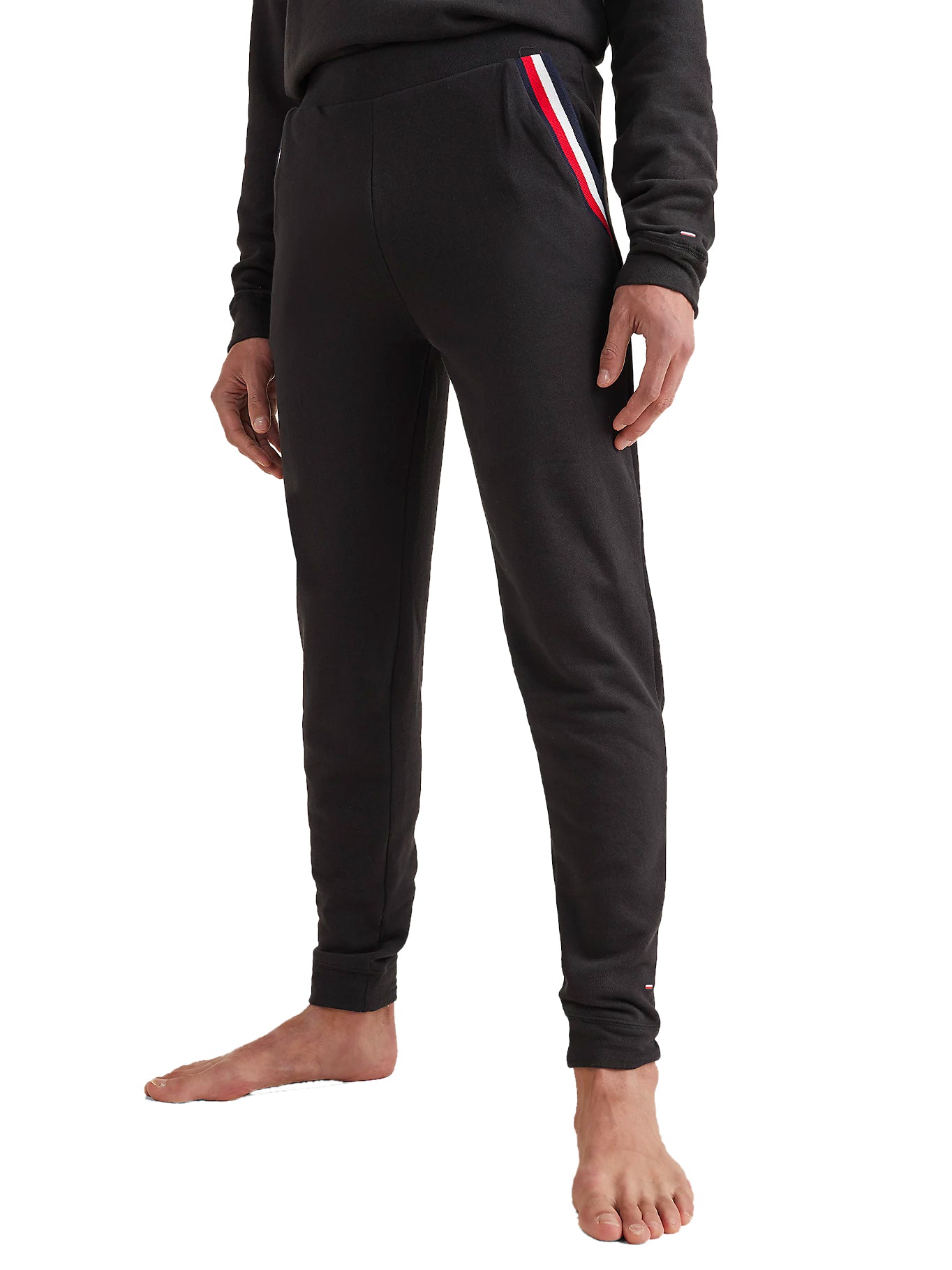 Black tommy best sale hilfiger joggers