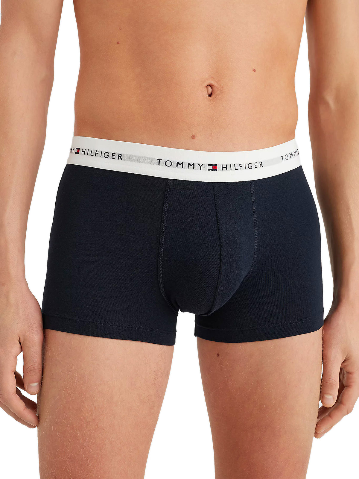Tommy Hilfiger Mens 'Essential' Repeat Logo Boxer Trunks (3-Pack