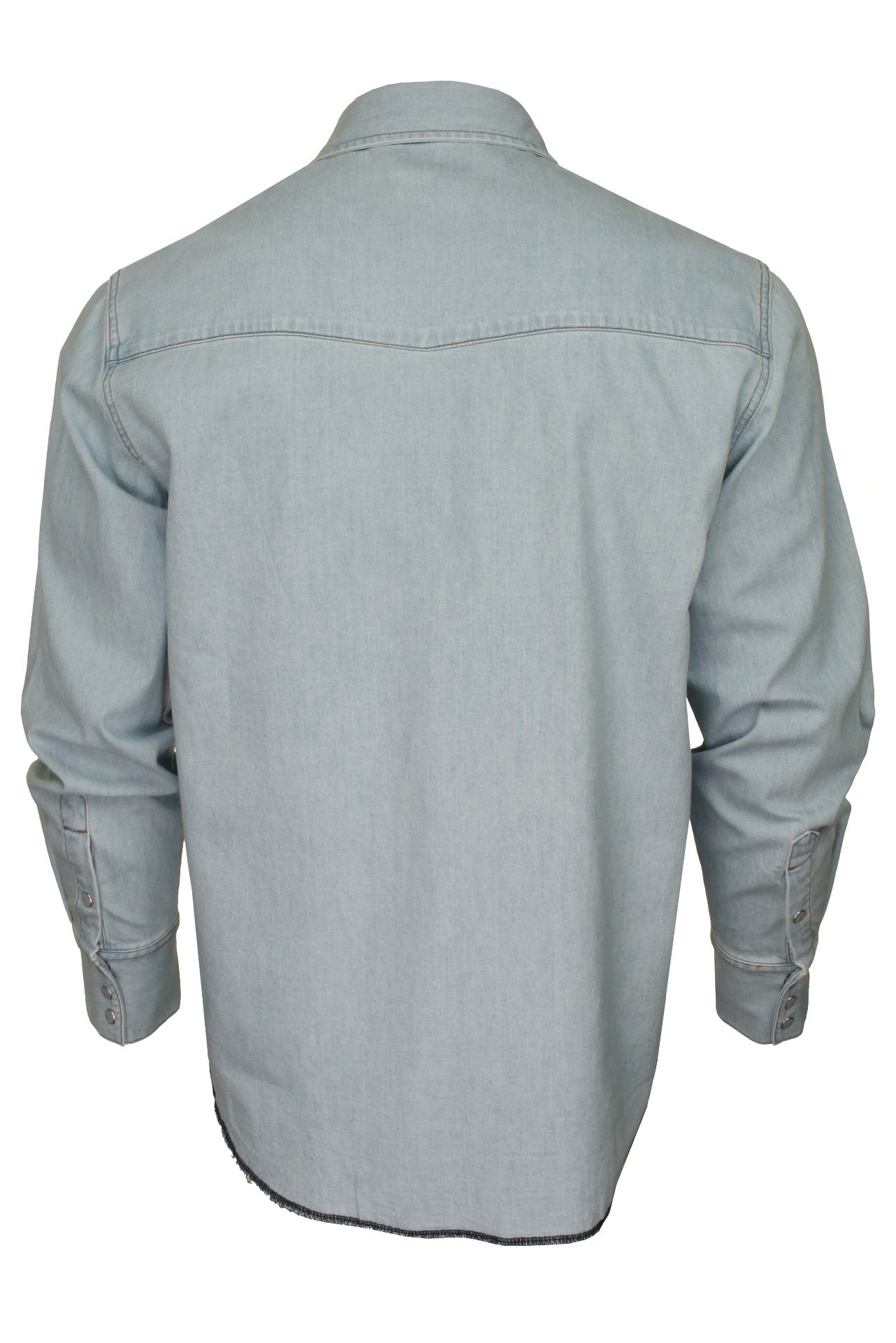 Long sleeve 2024 denim work shirt