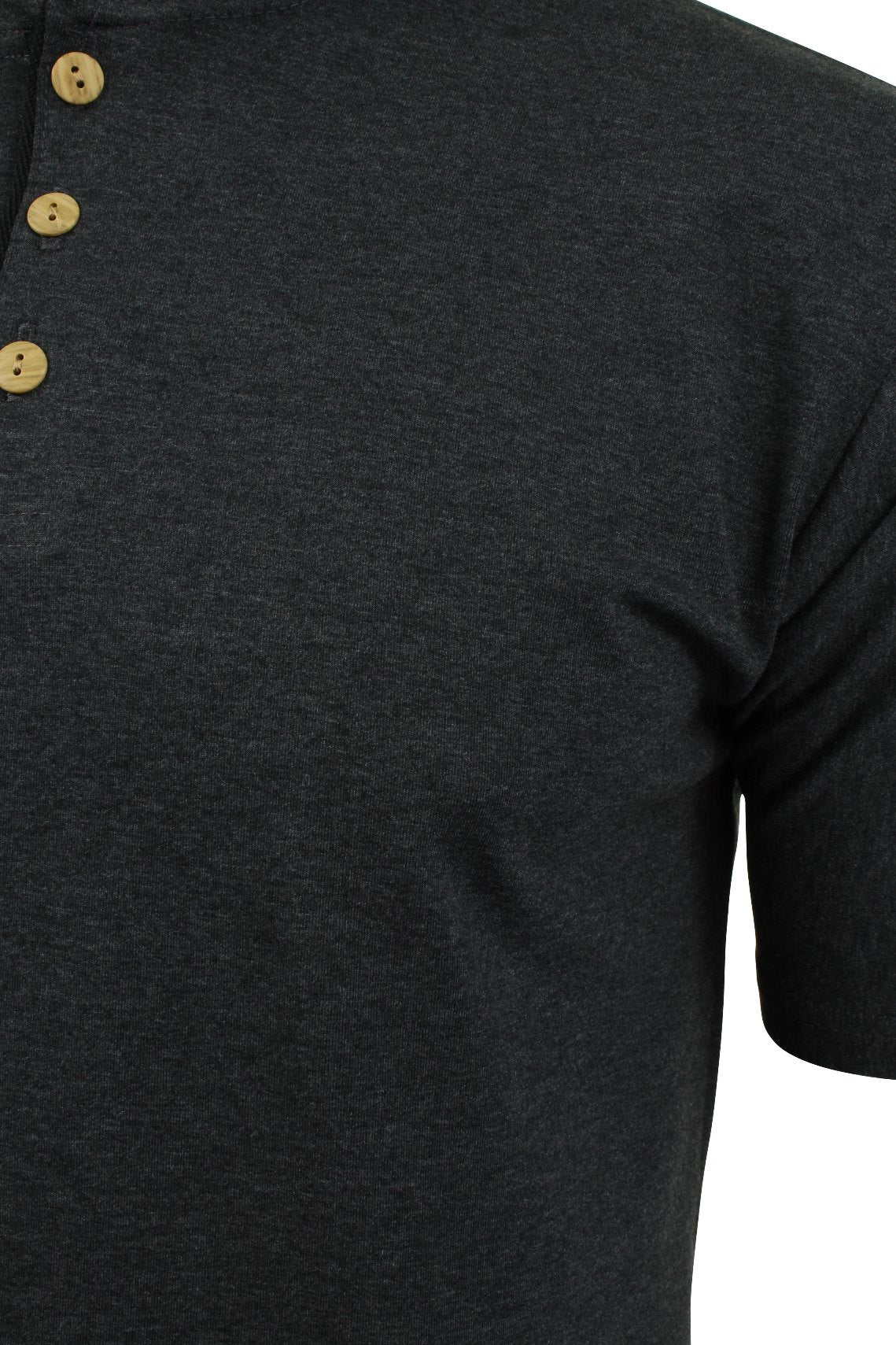 Xact Mens Grandad T-Shirt - Short Sleeved, 02, X-004, Charcoal
