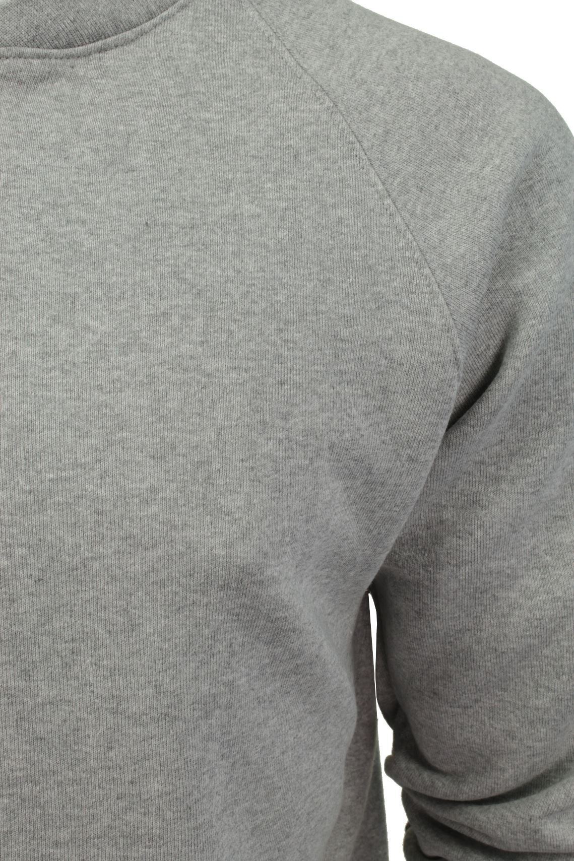 Xact Mens Zip Through Sweatshirt Jumper - Long Sleeved, 02, Xhs-0004, Light Grey