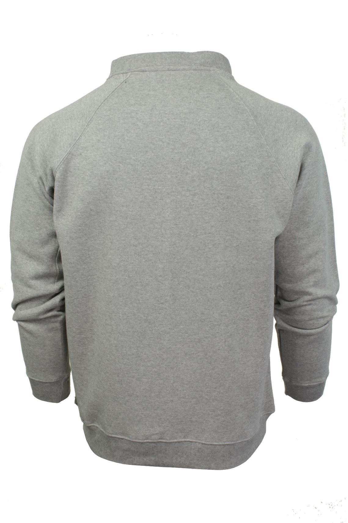 Xact Mens Zip Through Sweatshirt Jumper - Long Sleeved, 03, Xhs-0004, Light Grey