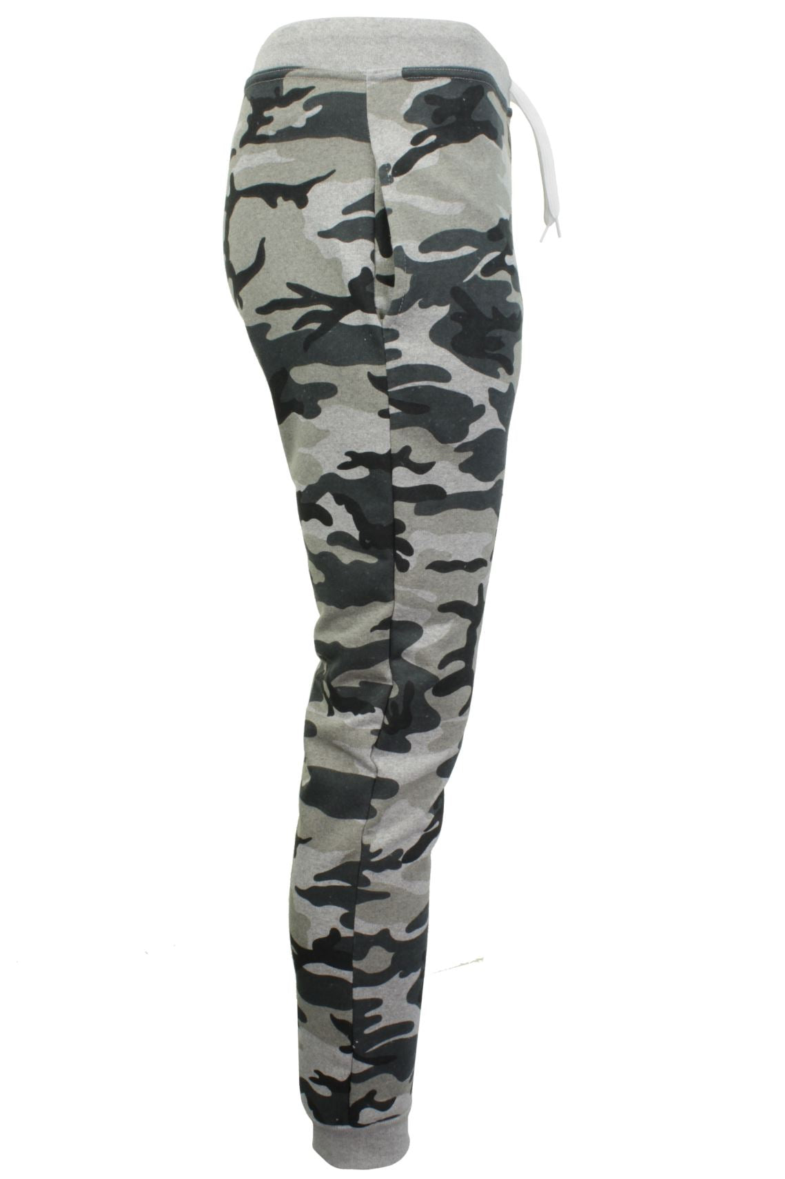 Mens Camouflage Print Joggers/ Gym Running Pants - Skinny Fit - by Xact, 02, Xjg-0002_Camo, Grey